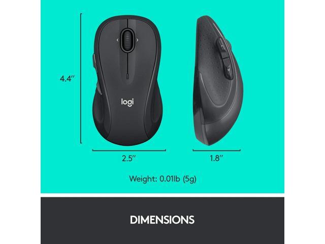  Logitech M510 Wireless Computer Mouse for PC with USB Unifying  Receiver - Graphite : Electronics