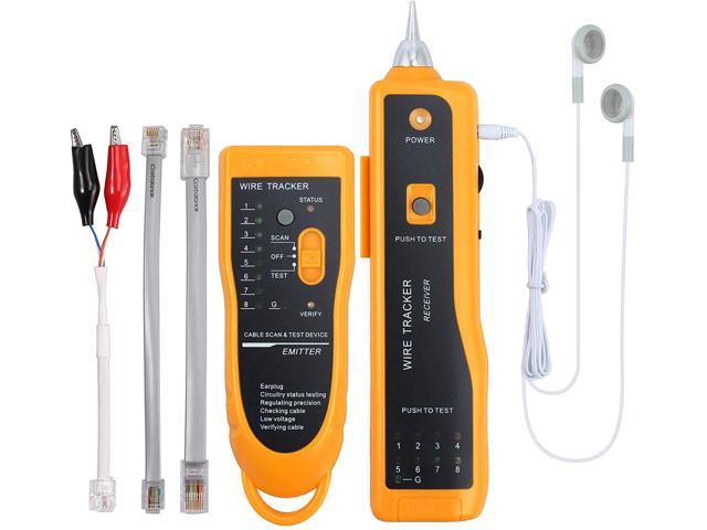 por ejemplo progresivo insertar Wire Tracker, Multifunctional RJ11 RJ45 Cable Tester Line Finder with NCV  Probe for Wire Tracer Toner Ethernet LAN Network Cable Collation, Telephone  Line Tester &Continuity Checking, CT03 - Newegg.com