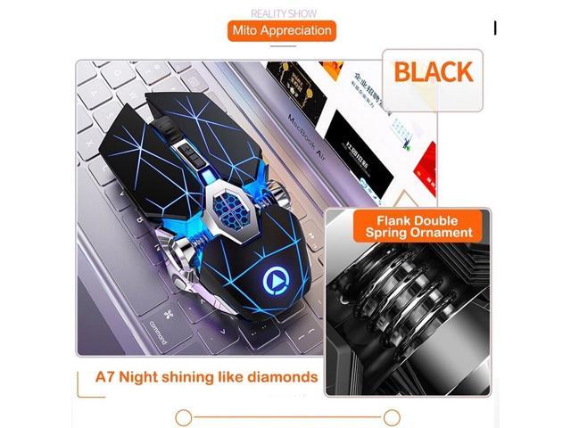 Led Backlit Gaming Mouse Quiet Chargeable Wireless Mouse Ergonomic