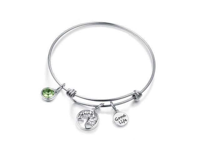 Tree of Life Bracelet in 18K White Gold Plated - Newegg.com