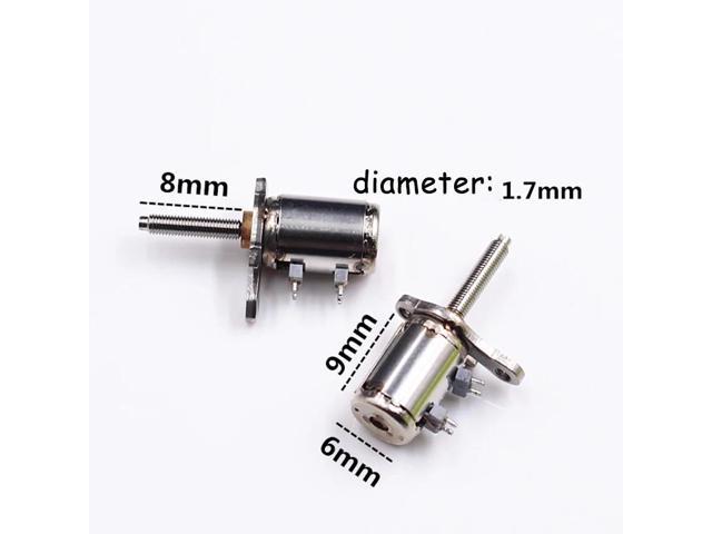 10pcs 6mm Micro 2-phase 4-wire Stepper Motor With 8mm Screw Rod DIY Camera 9*6mm 
