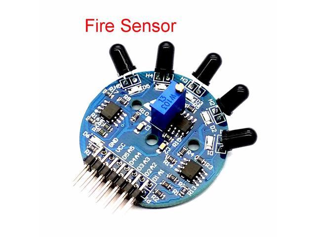 5Way Flame Sensor Module Digital Signal Dual Output Fire Detection Sensor cvb 