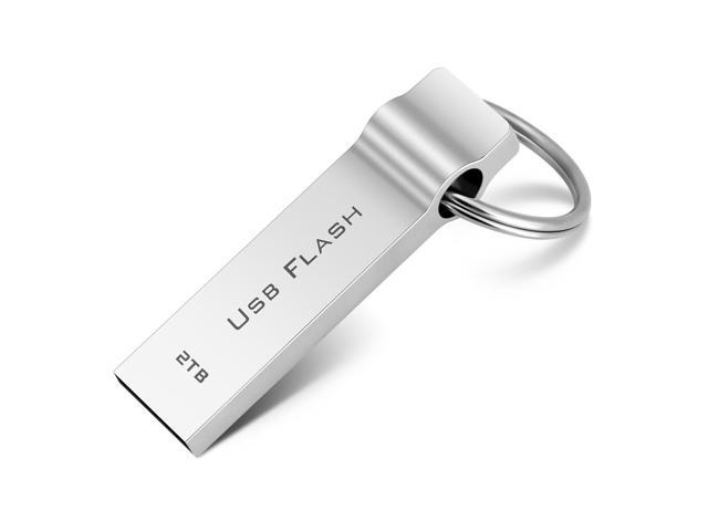 Metal Waterproof Thumb Drive Memory Stick USB 2.0 Flash Drive for Data Storage Silver USB Flash Drive 32GB Flash Drive 