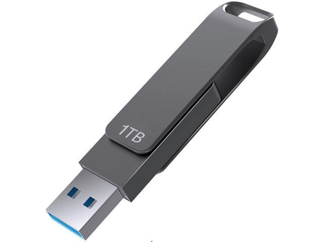 2022 New 1TB USB Flash Drive - Read Speeds 100MB/Sec Thumb Drive 1TB Memory Stick 1000GB Pen Drive 1TB Swivel Metal Style Keychain Design Newegg.com