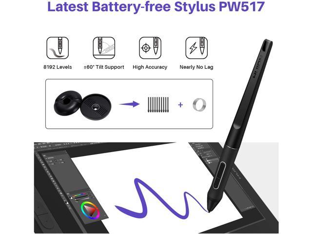 2021 HUION KAMVAS 12 Graphics Drawing Tablet with Full-Laminated Screen  Android Support 11.6IN Pen Display Graphic Monitor with Battery-Free Stylus  Tilt 8192 Levels Pressure Express Keys, Black