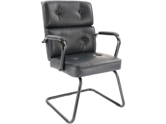 CLATINA Upholstered Guest Chair with Padded Arm Rest for Reception Meeting Guest 
