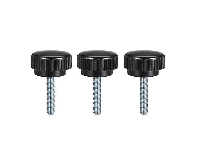M8 x 30mm Male Thread Knurled Fastening knobs Grip Screw in Type 4 Pieces 
