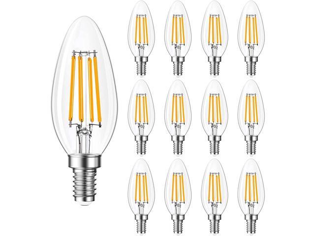 B11 E12 Led Candelabra Bulbs Dimmable, 40 Watt E12 Chandelier Light Bulbs