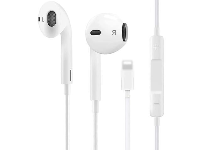 iPhone 13 Lightning Headphone Apple MFi Certified Apple Earbuds with Lightning Connector Built-in Microphone and Volume Control,Suitable for iPhone 13 Pro/X/13 Mini/12/11/7 8 with All iOS Systems 
