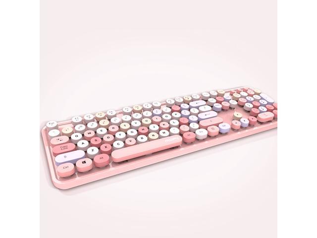Ai-yixi High Precision Wireless Keyboard and mou 78 Tonality with Mouse Ultra Slim Desktops Radio USB Thin Laptops X Architecture Quiet Keyboard Super Fashion Design Color : Silver 