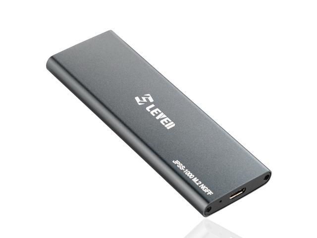 Laptop Mac PS4 Xbox ORICO Externe SSD 128GB Festplatte USB-C 940MB/s USB 3.1 Gen 2 NVME SSD M.2 Aluminium Solid State Drives with 3D NAND for PC Phones and More Hard Drive-GV100 Grau 