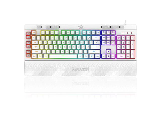 redragon k512 shiva rgb backlit membrane gaming keyboard