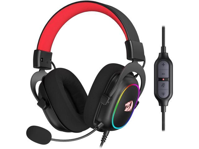 Redragon H510 Zeus-X RGB Wired Gaming Headset - 7.1 Surround Sound - 53MM Audio Drivers in Memory Foam Ear Pads w/Durable Fabric Cover- Multi Platforms Headphone - USB Powered for PC/PS4/NS