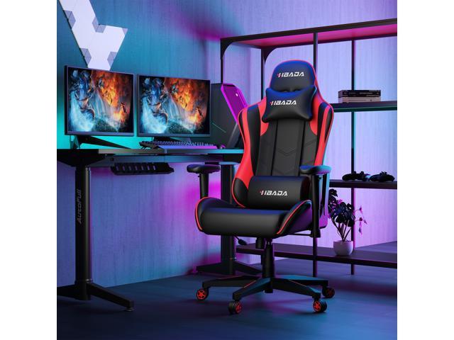 Gaming Chair E-Sports Office Chair Height Adjustment Headrest and Lumbar Support