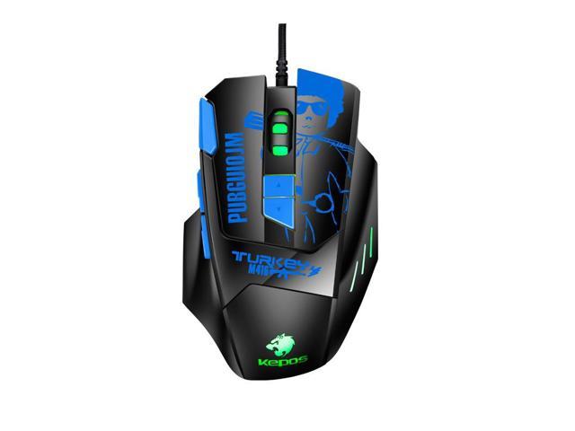 Kepos M416 8 Keys 4800 DPI Computer Free Drive Wired Gaming Mouse ...