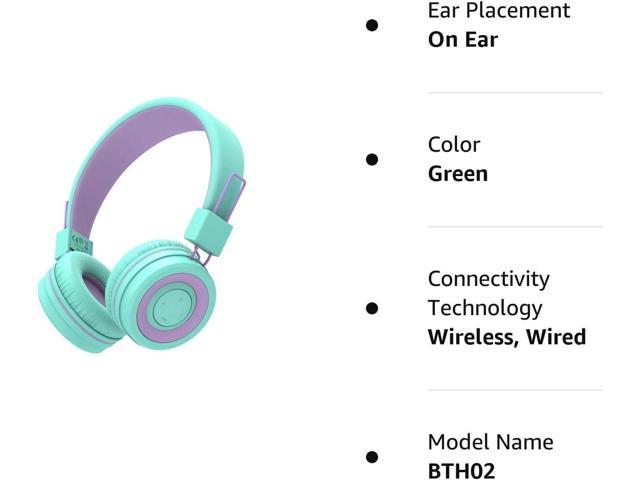iClever Kids Headphones Wireless, BTH02 Kids Bluetooth Headphones