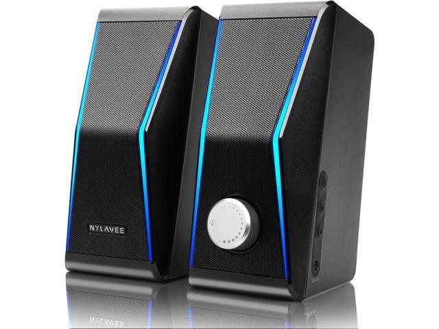 Computer Speakers, Dynamic RGB PC Speakers, Bluetooth 5.0 HiFi