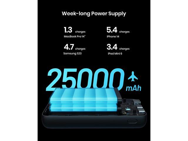 Smart Mobile Power Bank INIU Power Bank 65W 25000mAh Laptop Portable USB C  PD QC Fast Charging 3 Output External Battery Charger For MacBook Dell  Tablet L230824 From Touchh, $27.54