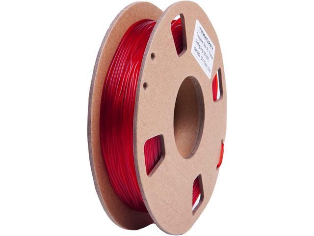 TPU Filament 1.75mm Pack, TINMORRY TPU 3D Printer Filament, 200g x 5  Spools, Black White Transparent Red Transparent Green Transparent Blue