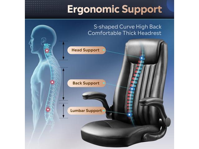 DEVAISE Computer Office Chair, High Back Ergonomic Desk Chair with