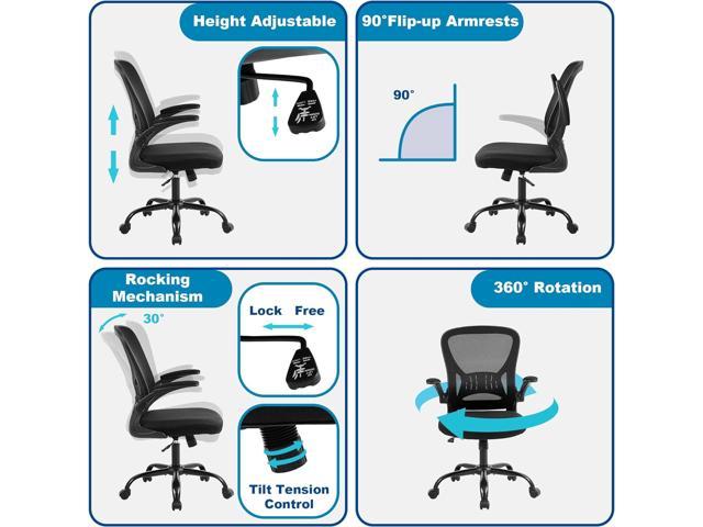 JOYFLY Computer Chair, High Back Gaming Chair for Adults Ergonomic Gamer  Chair with Footrest, PC Office Chair with Lumbar Support Height Adjustable,  350lbs Capacity, Black, Welcome to consult 