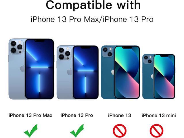 JETech Camera Lens Protector for iPhone 13 Pro 6.1-Inch and iPhone 13 Pro  Max 6.7-Inch, 9H Tempered Glass Metal Individual Ring Cover, HD Clear