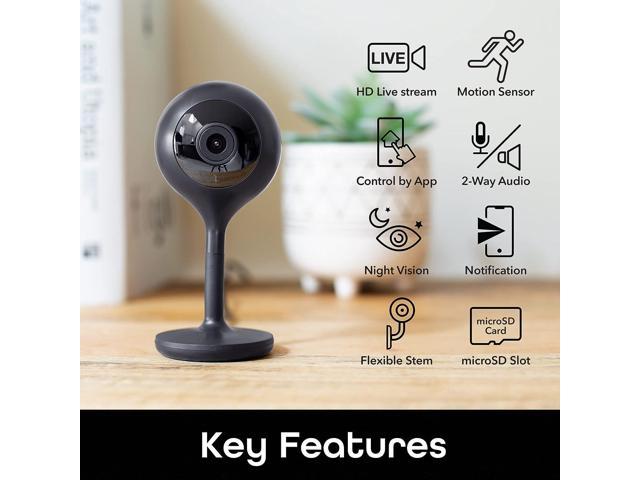 Netvue Indoor Camera, Enhanced Security Camera with Advanced AI Skills for  Pet/Baby/Nanny, 1080P FHD 2.4GHz WiFi Night Vision Home Camera, 2-Way Audio  Dog Camera Cloud Storage/TF Card, Black