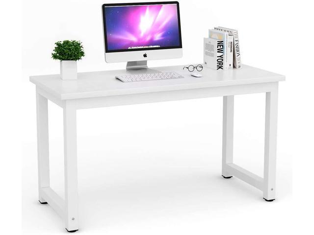  It's_Organized Gaming Desk, 60 Inch White I Shaped Computer  Desk PC Gamer Desk Study Writing Laptop Table Workstation with Free Mouse  Pad, Computer Workstation for for Home Office Gaming Working 