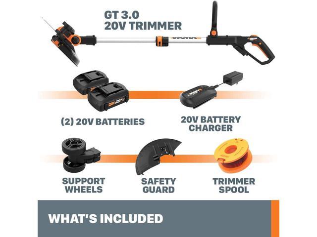 Worx Wg163.9 20v Power Share Gt 3.0 12 String Trimmer & Wheeled Edger  (tool Only) : Target