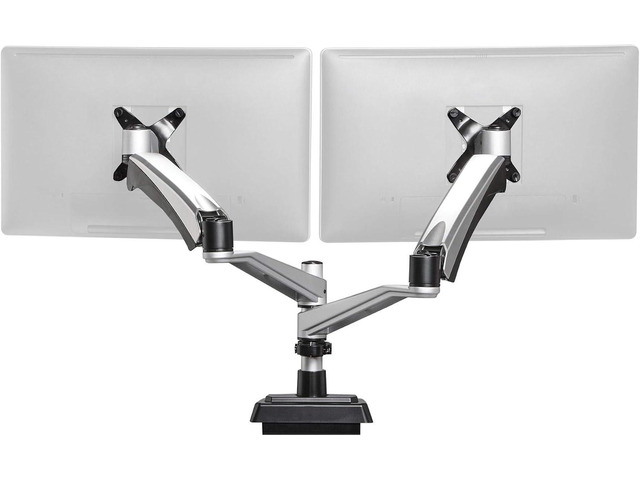 Vari Dual Monitor Arm - VESA Monitor Mount w/ 360 Degree Adjustment ...