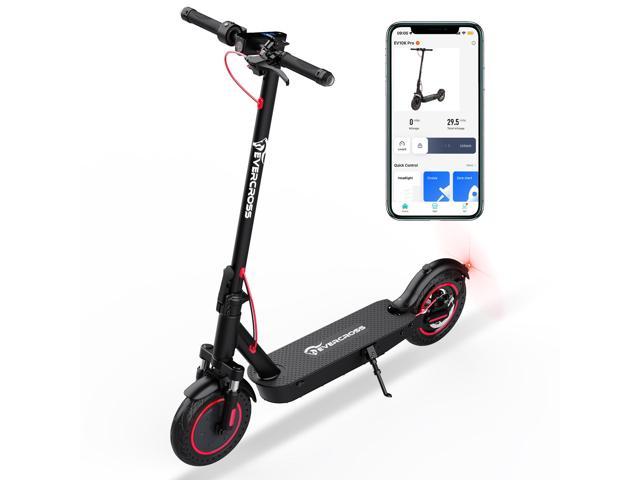 EVERCROSS EV10K PRO App-Enabled Electric Scooter, Electric Scooter Adults with 500W Motor, Up to 19 MPH & 22 Miles E-Scooter, Lightweight Folding Electric Scooter for Adults with 10'' Honeycomb Tires