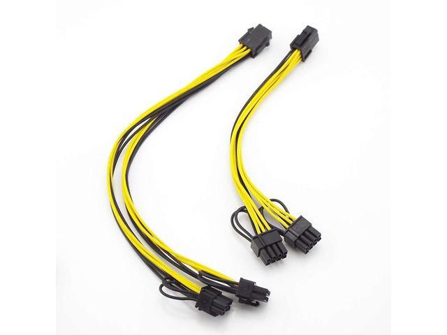 12-pin To Dual 8-pin PCI-E Power Cable - 32cm Y-Splitter For Graphics Card & PSU