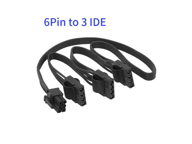 For G-450 G-550 G-650 G-750 PCIe 6 pins to Peripheral 4 Pin SATA PCI-E ...