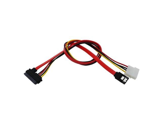 30cm SATA Combo 15 Pin Power And 7 Pin Data Cable 4 Pin M-olex To ...