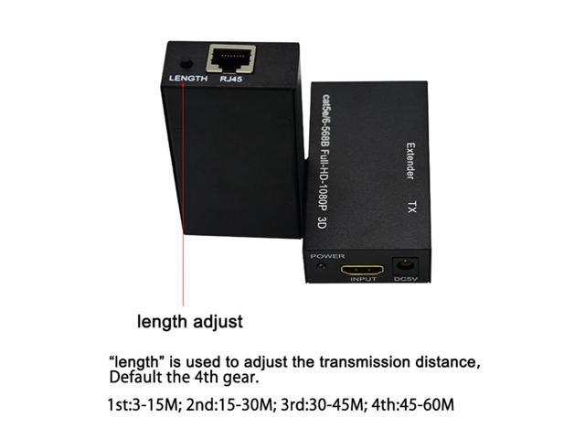 60M HDMI To RJ45 Extender Splitter For TV, PC, Laptop Finder 1080P FHD  Support Over Ethernet CAT 5E/6 From Dokeyelec, $11.61