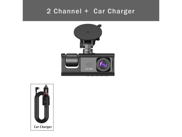 2 Channel Car DVR HD 1080P 2-Lens Inside Vehicle Dash Cam Two Way Camera  DVRs Recorder Video Registrator Dashcam Camcorder