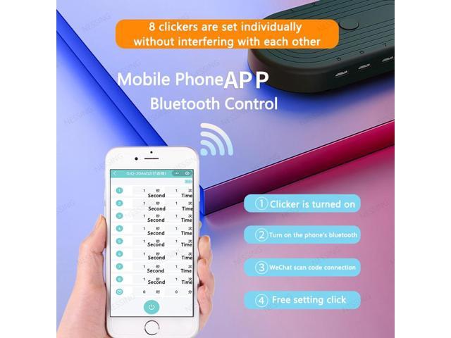 App Control Mute Phone Screen Clicker Automatic Clicker Physical Linker Auto  Click Smart Touch Game Suitable for all mobile phones(7 clicker) 