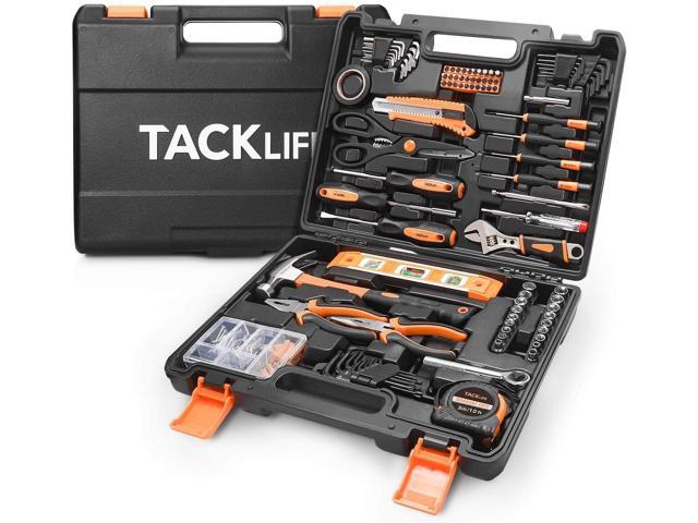 TACKLIFE Home Repair Tool Set 144 Pieces General Household Tool Kit with Sturdy Storage Case HHK6A