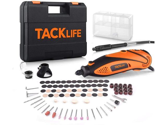 TACKLIFE Rotary Tool Kit With Upgraded MultiPro Keyless Chuck, Versatile Accessories And 4 Attachments And Carrying Case, Multi-Functional For Around-The-House And Crafting Projects - RTD35ACL