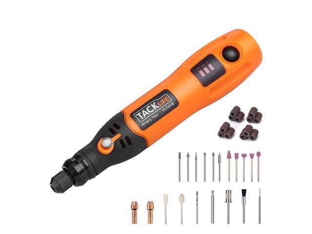 TACKLIFE 3.7V Li-On Cordless Rotary Tool With 31 Pieces Rotary Accessories-PCG01B