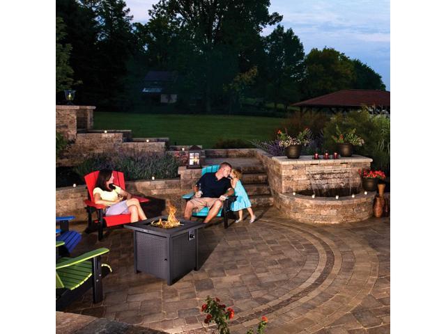 Tacklife 28 Inch Propane Fire Pit Table, Patio Armor Fire Pit Coverage