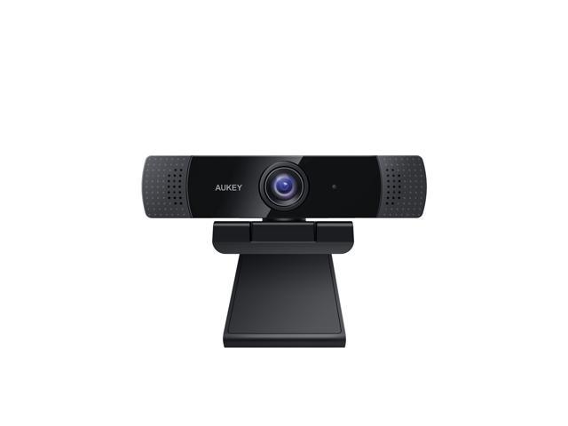 AUKEY 1080P Webcam w/ Dual Noise Reduction Stereo Microphones - Black PC-LM1E