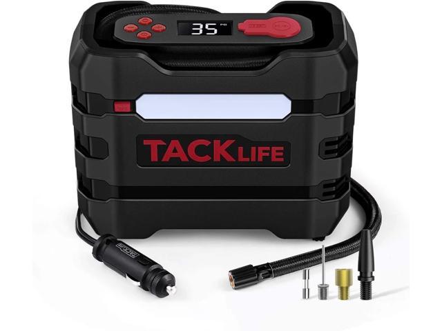 TACKLIFE A6 Car Tire Inflator 12V DC Portable Air Compressor Orange, Blue, Red and Yellow