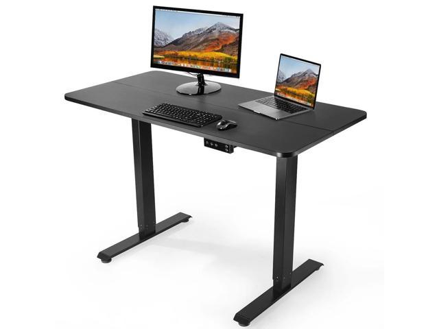 TACKLIFE Height Adjustable Standing Desk, 5-key 2-step Memory Mode, Load-bearing 80kg, Lifting Range 72-120cm, 120*60cm Desktop, Home/Office Computer Workstation MLD01