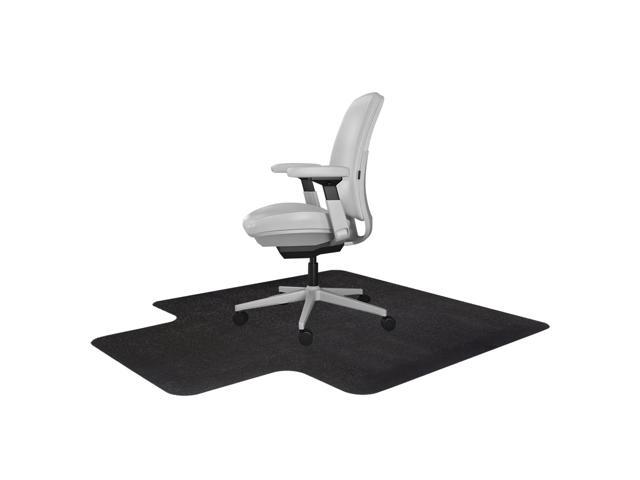 Resilia Office Desk Chair Mat with Lip - for Carpet ( with Grippers ) Black , 36 Inches x 48 Inches , Made in The USA