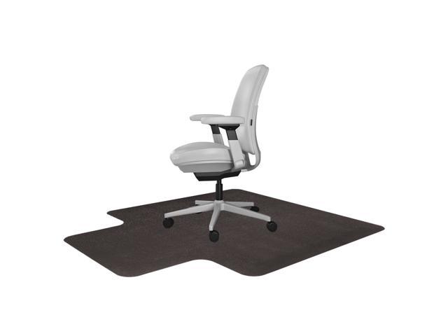 Resilia Office Desk Chair Mat with Lip – for Carpet (with Grippers) Brown, 36 Inches x 48 Inches, Made in The USA