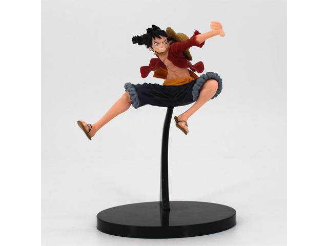 17CM Anime One Piece Action Figure PVC Luffy New Action Collectible Model Decorations Doll Children Toys For Christmas Gift Yellow