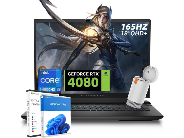 Alienware M18 R2 Gaming Laptop - 18" QHD+ 165Hz, Intel Core i9-14900HX ...