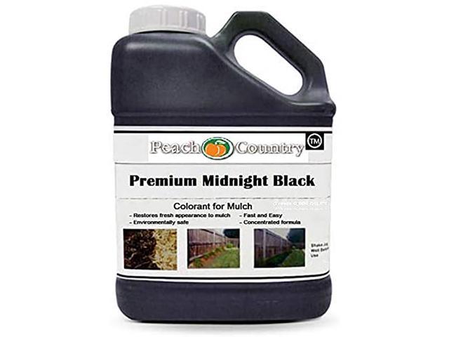 Peach Country Premium Black Mulch Color Concentrate - 11,200 Sq. Ft. - Pure  Midnight Black Mulch Dye Spray (1 Gallon, Black)