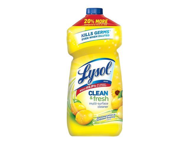 Photo 1 of Lysol Clean & fresh Lemon & Sunflower Scent Multi-Surface Cleaner Liquid 48 oz - Total Qty: 9